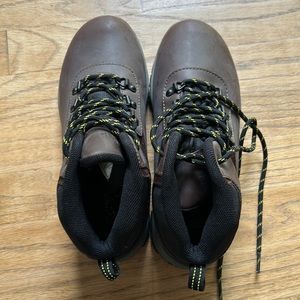Brown boys hiking boots